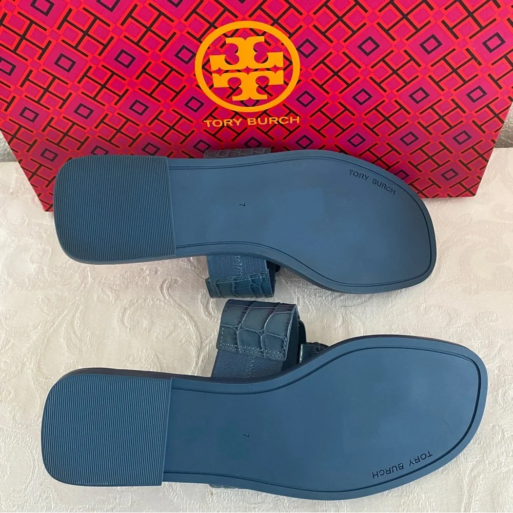 Tory Burch Blue Thong Sandals